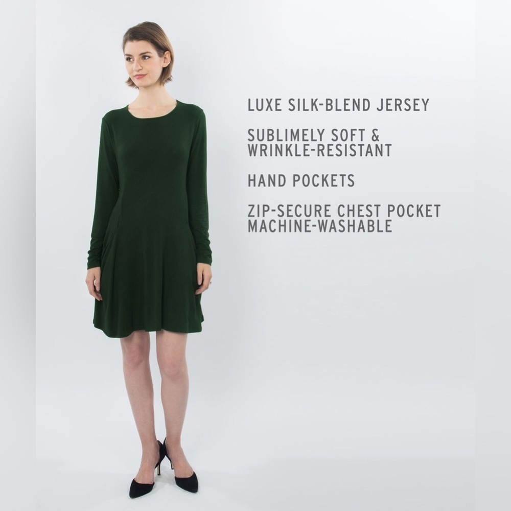 Betabrand Sweatshirt Travel Dress